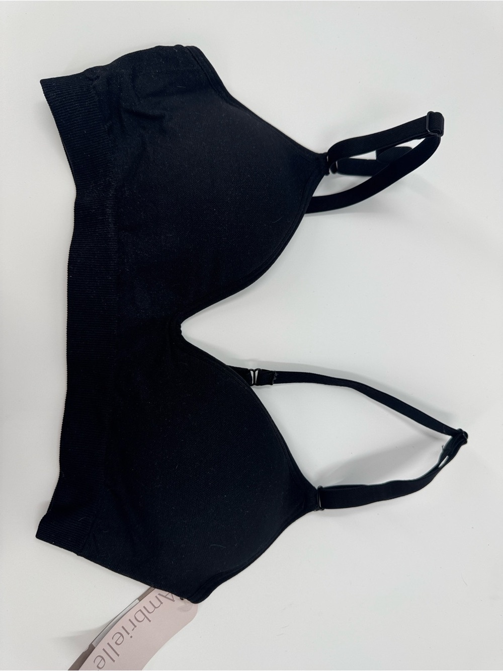 NWT Ambrielle Black Wireless T-Shirt Bra Size M